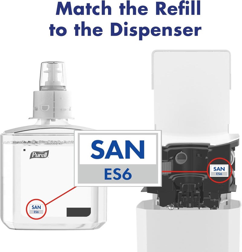 Purell ES6 Automatic Hand Sanitizer Dispenser, White, Compatible with 1200 mL ES6 Automatic Hand Sanitizer Refills (Pack of 1) - 6420-01 - Image 5